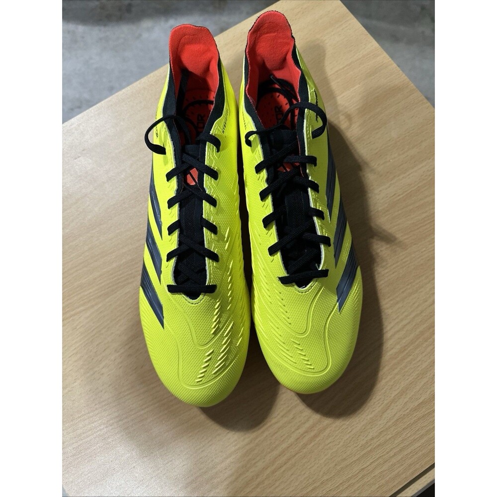 Adidas Predator Pro FG Yellow/Black And Orange Soccer Cleats 11 1/2 M New No Box
